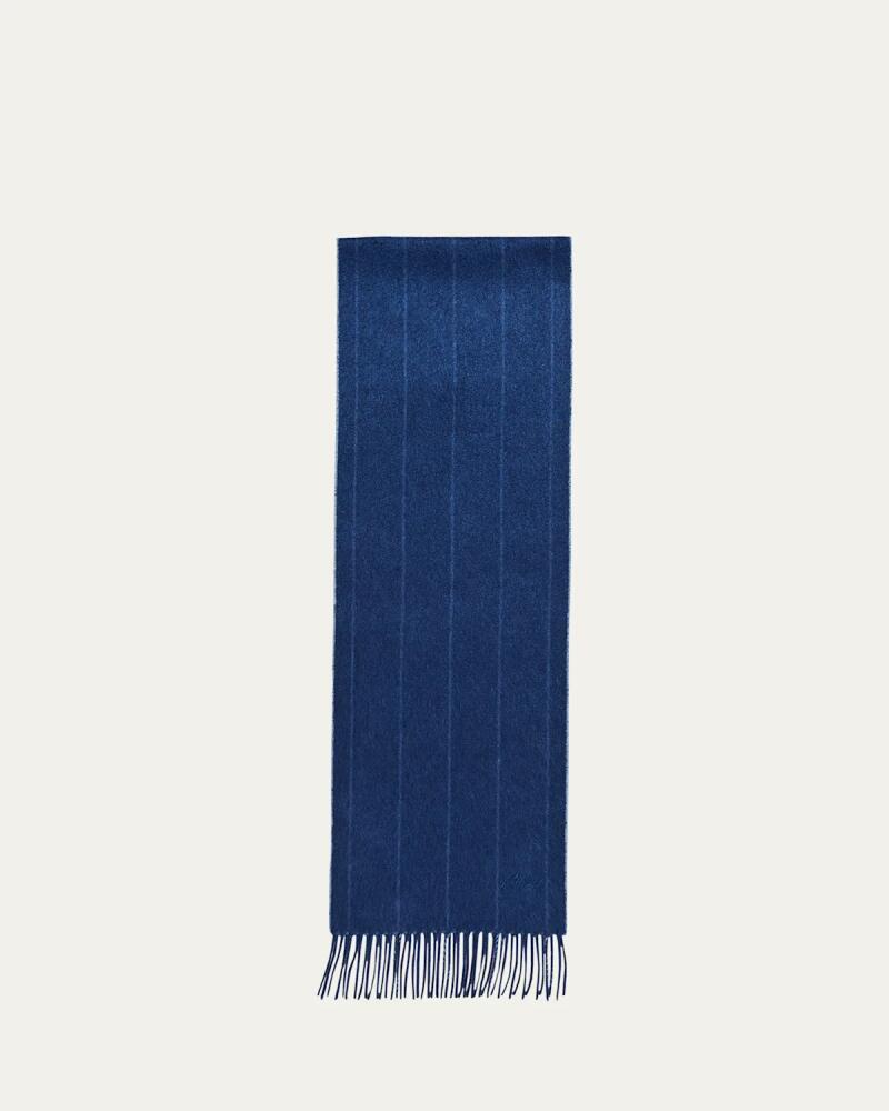 Brioni Men's Fringe Silk Cashmere Scarf Cover