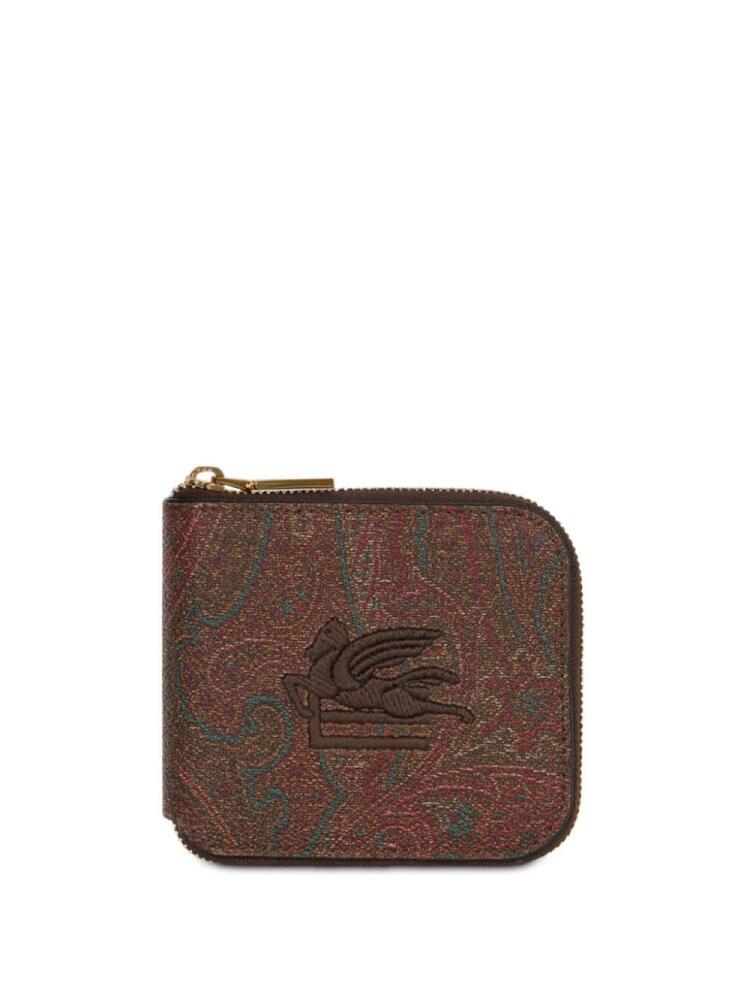 ETRO paisley-print jacquard wallet - Brown Cover