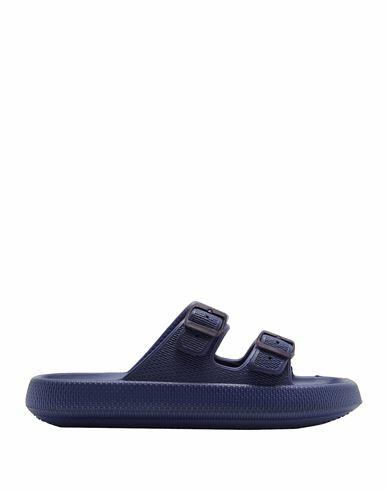 8 By Yoox Rubber Double-strap Sandal Man Sandals Navy blue EVA (Ethylene - Vinyl - Acetate) Cover