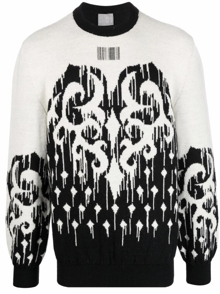 VTMNTS drip-print jumper - Black Cover