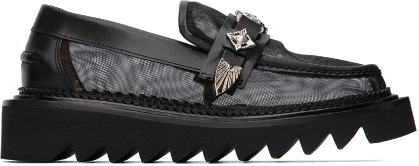 Toga Pulla Black Semi-Sheer Loafers Cover