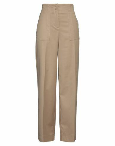 Sfizio Woman Pants Camel Polyester, Viscose, Elastane, Acetate Cover