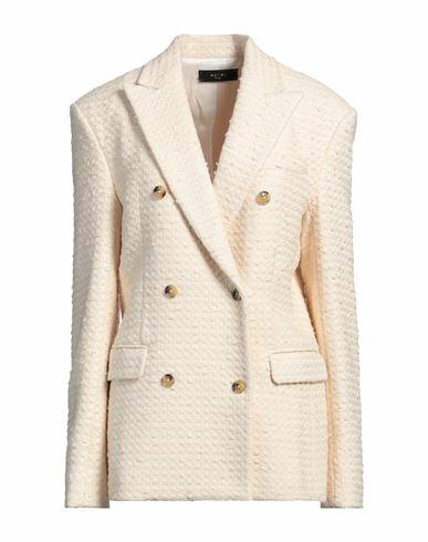 Amiri Woman Blazer Beige Cotton, Wool, Polyester Cover