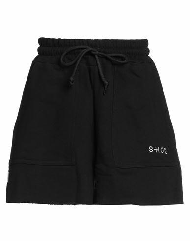 Shoe Woman Shorts & Bermuda Shorts Black Cotton Cover