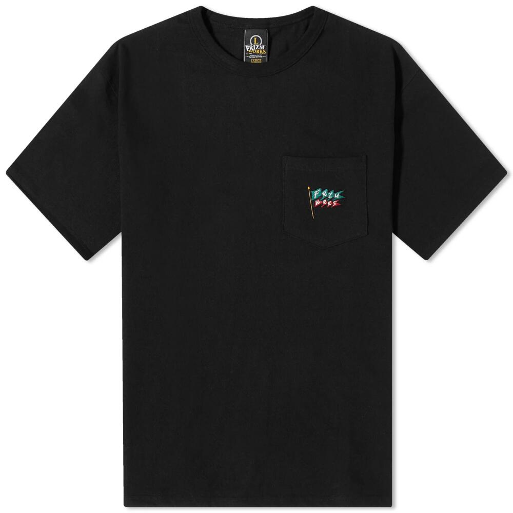 FrizmWORKS Men's Pennant Pocket T-Shirt in Black Cover