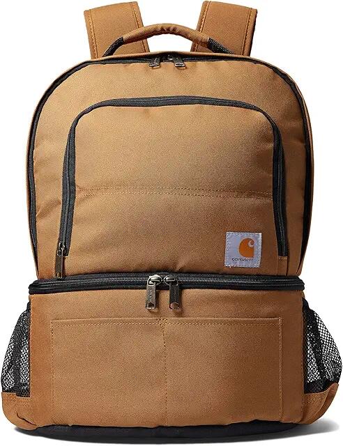 Carhartt Insulated 24 Can Two Compartment Cooler Backpack (Carhartt Brown) Backpack Bags Cover