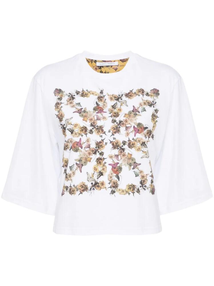 Alberta Ferretti floral printed T-shirt - White Cover