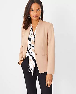 Ann Taylor The Petite Cutaway Blazer in Double Knit Cover