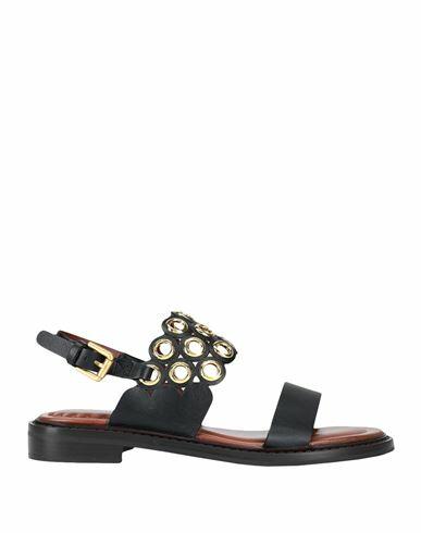 See By Chloé Woman Sandals Black Soft Leather Cover