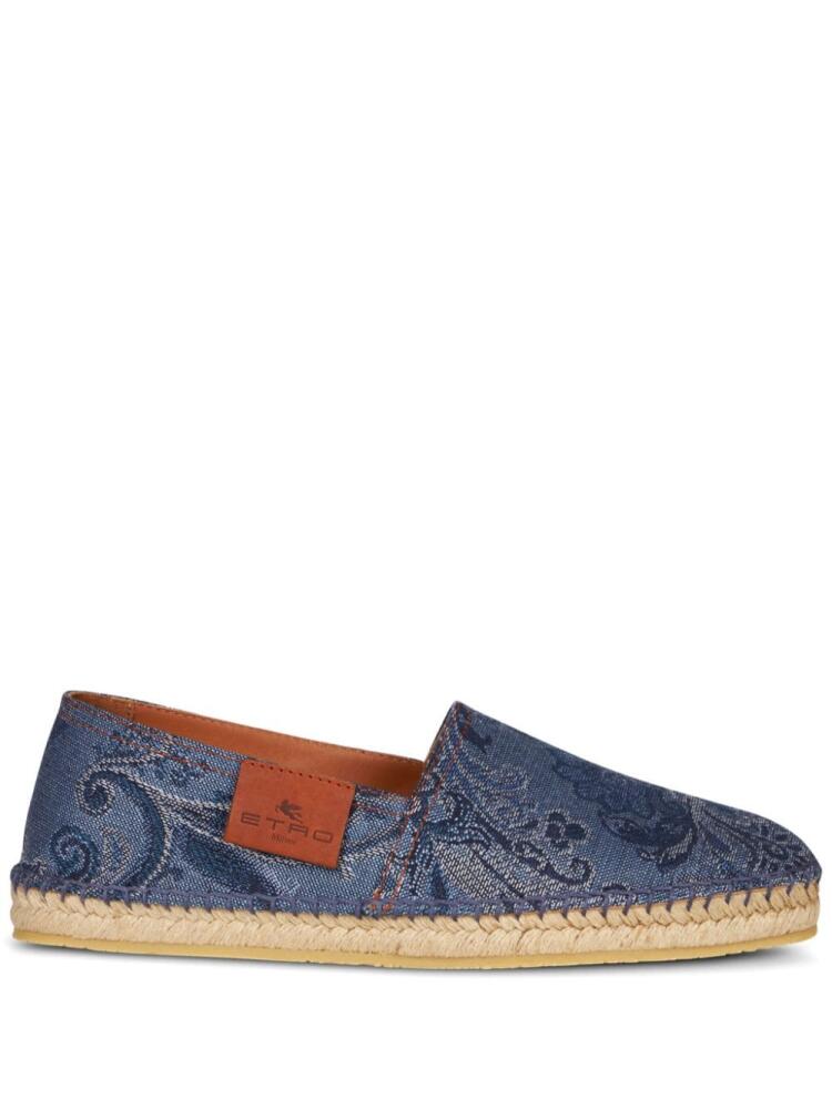 ETRO jacquard denim espadrilles - Blue Cover