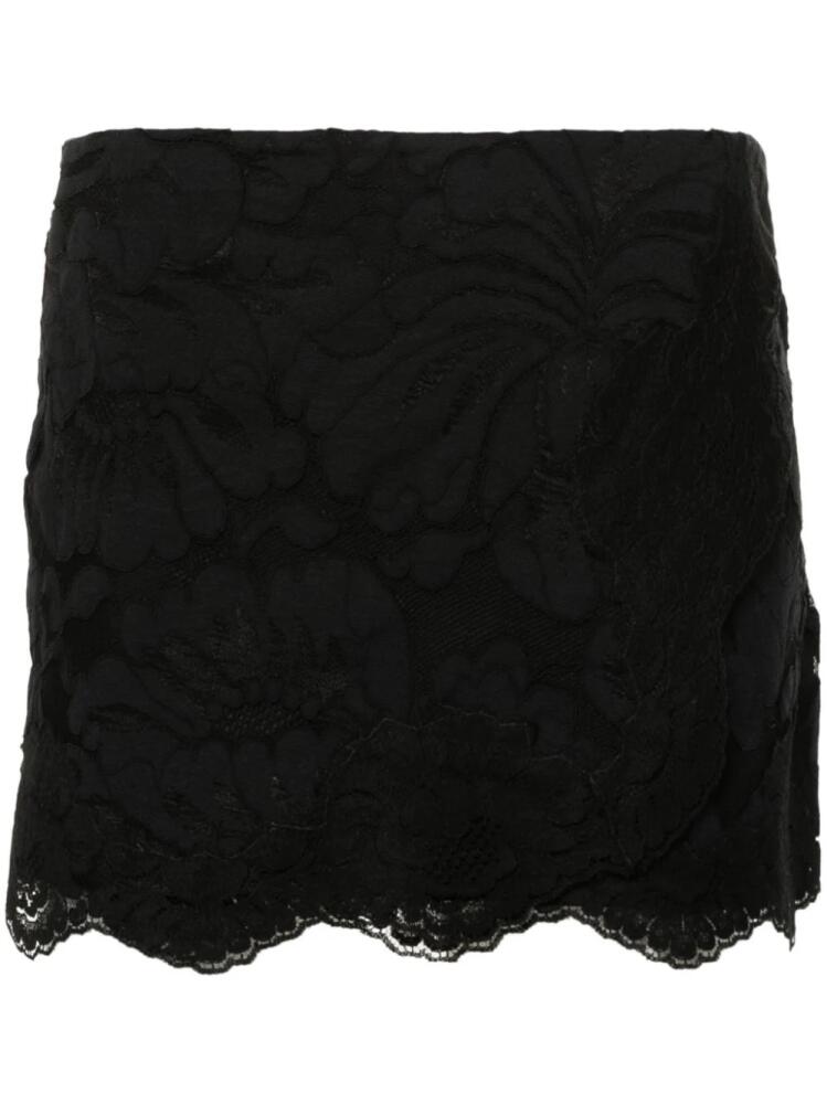 Nº21 floral-lace mini skirt - Black Cover