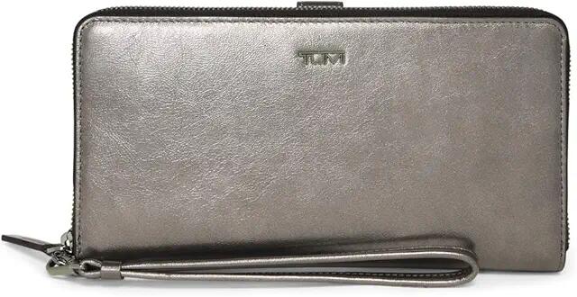 Tumi Travel Wallet (Pewter Metallic) Wallet Handbags Cover