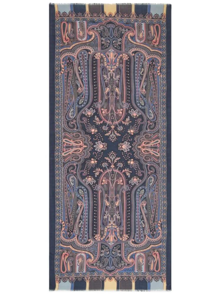 ETRO paisley-print scarf - Blue Cover