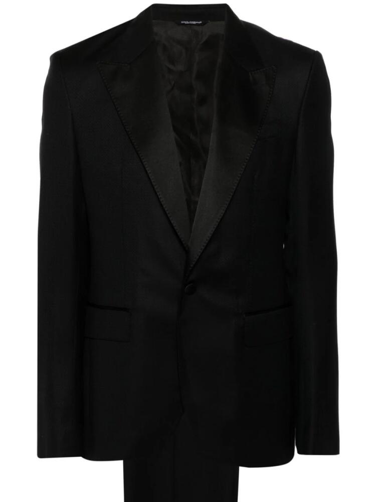 Dolce & Gabbana monogram-jacquard suit - Black Cover