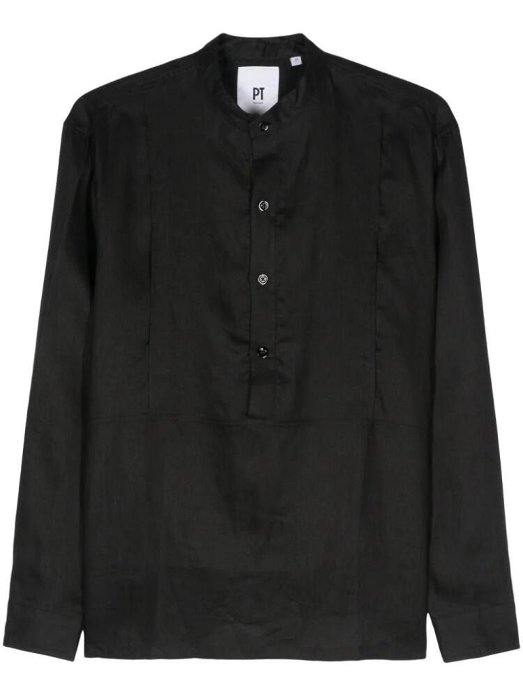 PT Torino Mariner linen shirt - Black Cover