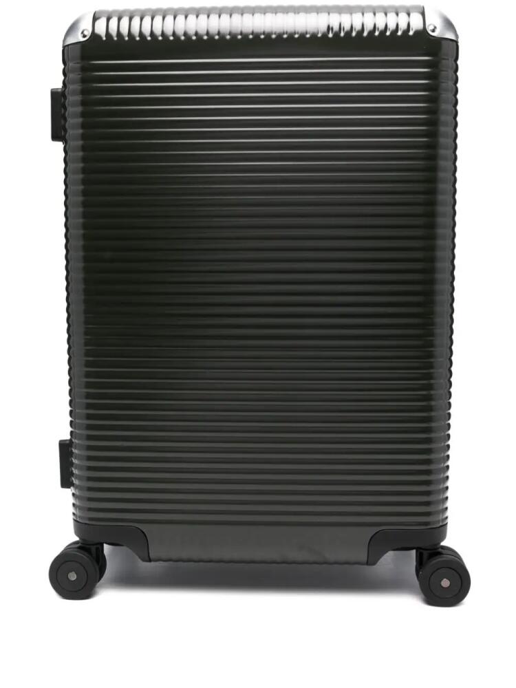 FPM Milano Bank Light Spinner 68 ribbed suitcase - Green Cover