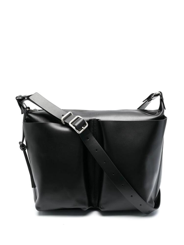 Jil Sander Pilot leather crossbody bag - Black Cover