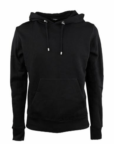 Balmain Balmain Sweatshirt Man Sweatshirt Black Cotton Cover