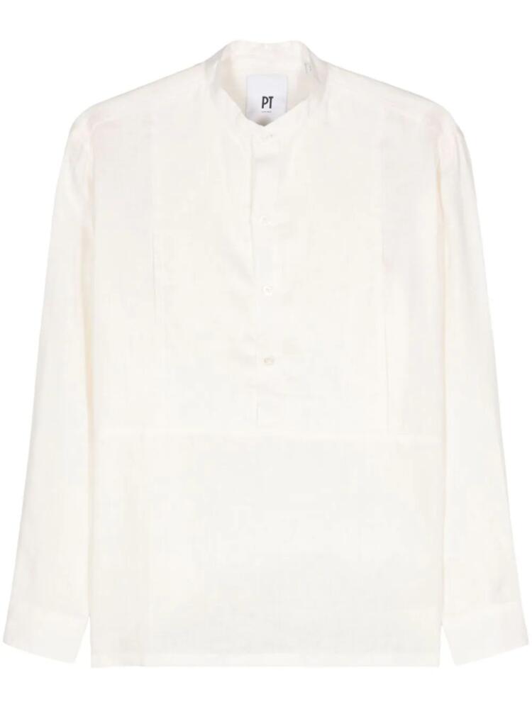 PT Torino Mariner linen shirt - White Cover