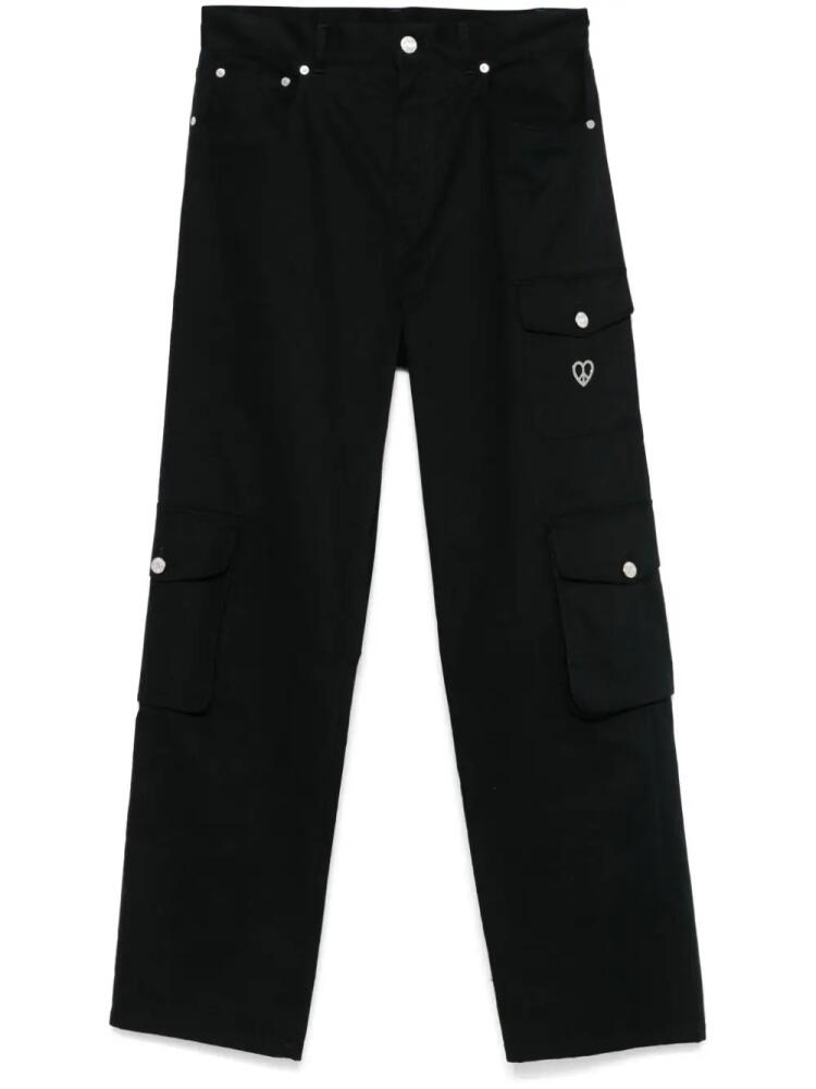 MOSCHINO JEANS gabardine-weave cargo pants - Black Cover