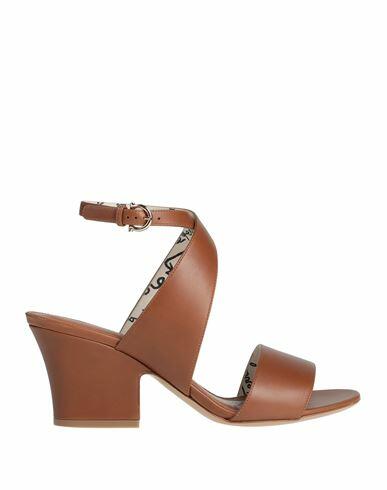 Ferragamo Woman Sandals Camel Calfskin Cover