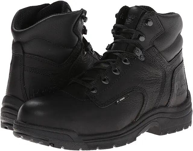 Timberland PRO TITAN(r) 6 Alloy Safety Toe (Blackout Full-Grain Leather) Men's Work Lace-up Boots Cover