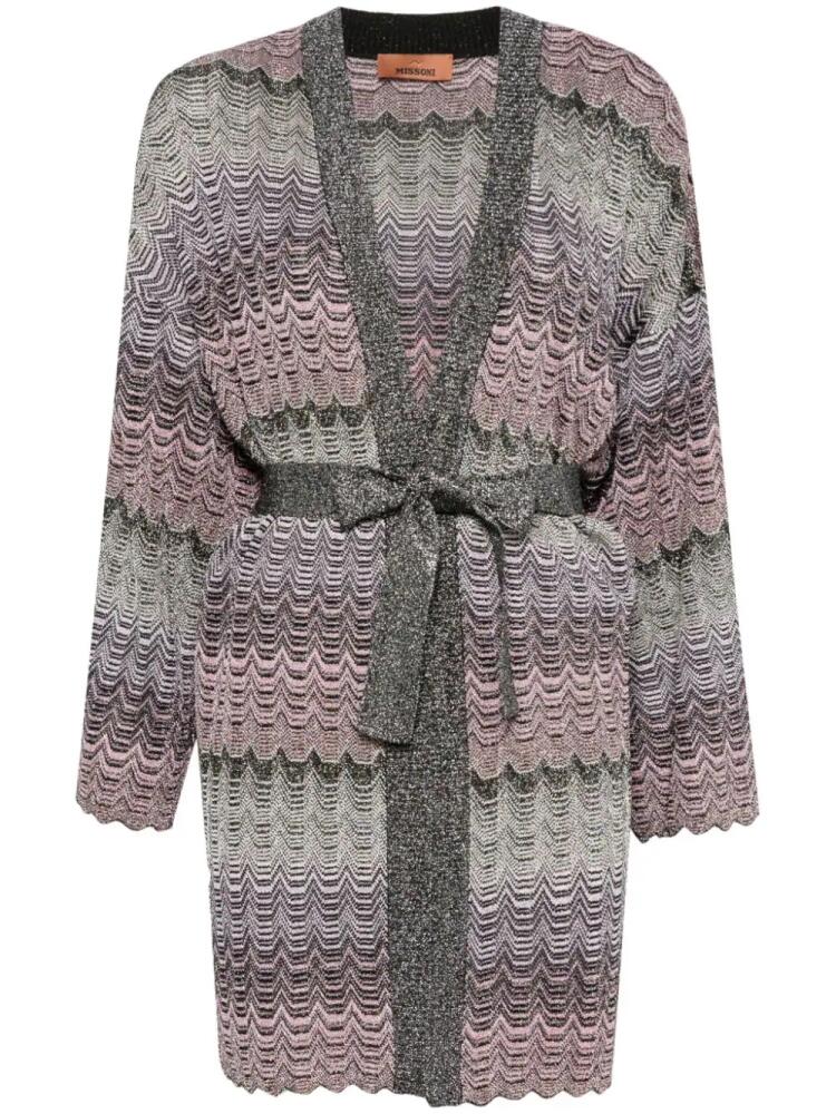 Missoni zigzag-woven cardigan - Black Cover