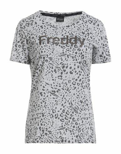 Freddy Woman T-shirt Light grey Cotton, Viscose Cover