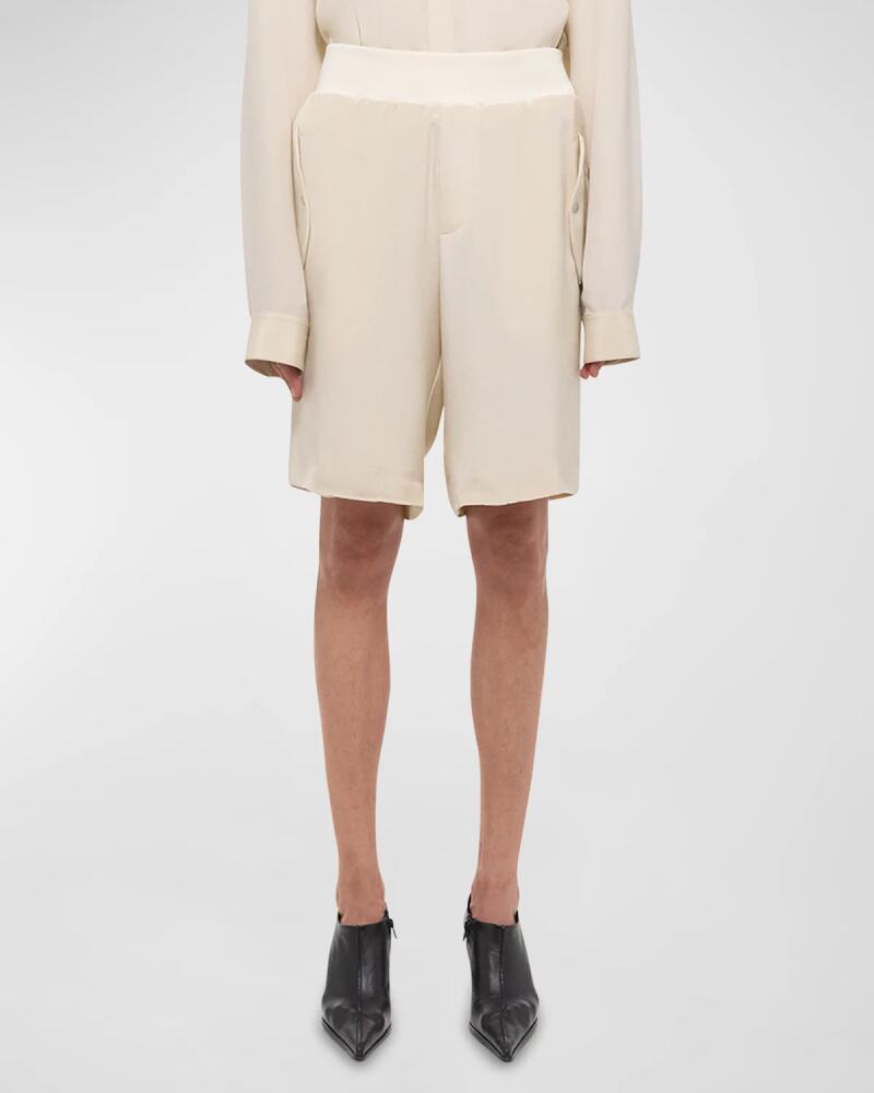 Helmut Lang Silk Bomber Shorts Cover