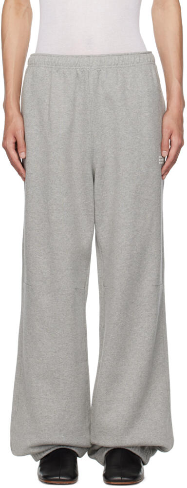 MM6 Maison Margiela Gray Bonded Sweatpants Cover