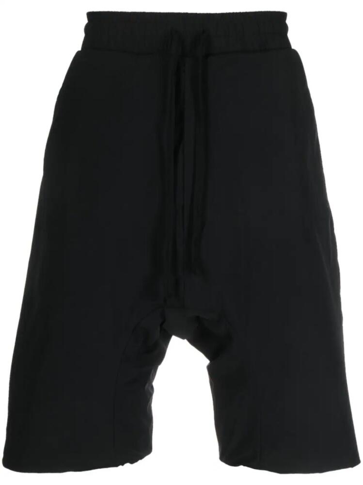 Thom Krom elasticated-waist drop-crotch shorts - Black Cover