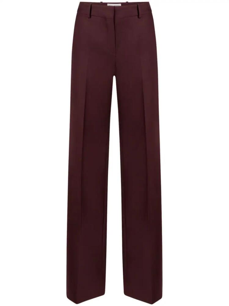 Nina Ricci wide-leg high-waist wool pants - Brown Cover