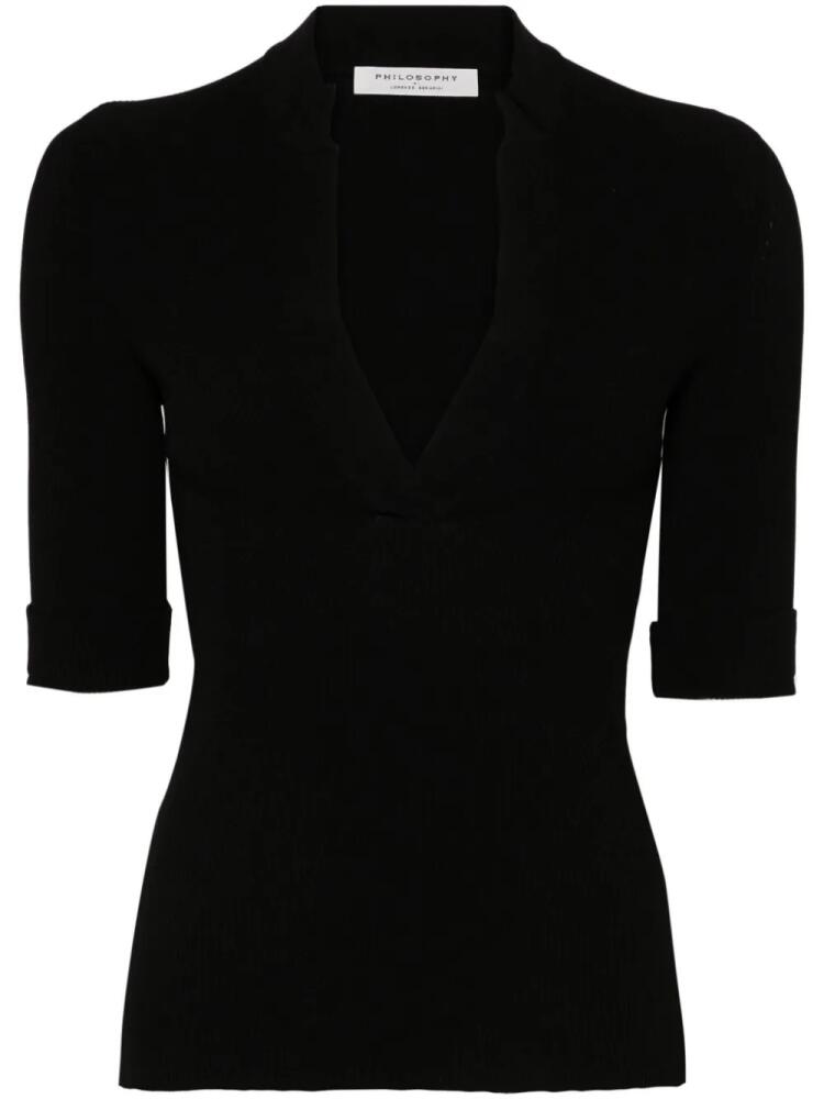 Philosophy Di Lorenzo Serafini fine-ribbed sweater - Black Cover