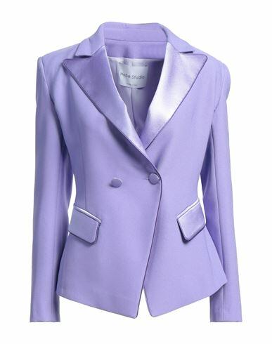 Hebe Studio Woman Blazer Purple Polyester Cover