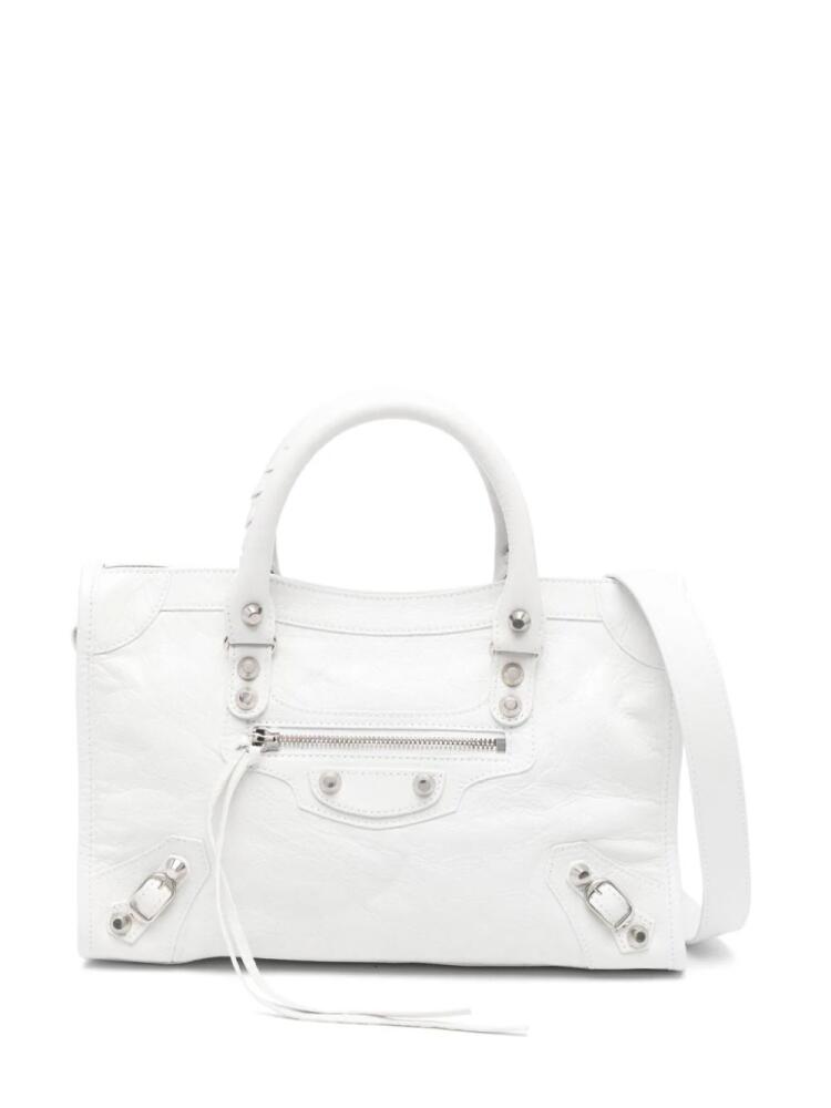 Balenciaga small Le City tote bag - White Cover