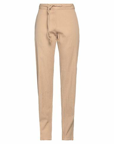 Pt Torino Woman Pants Sand Cotton, Elastane Cover