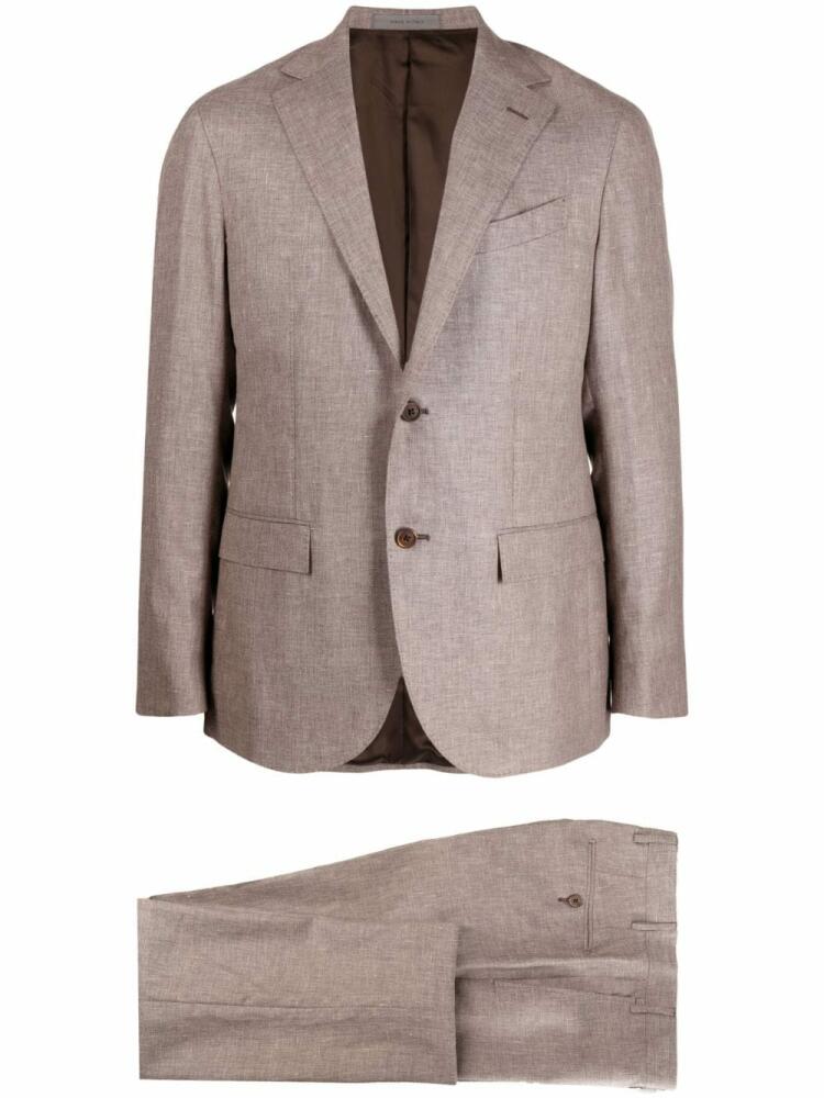 Corneliani single-breasted suit - Brown Cover