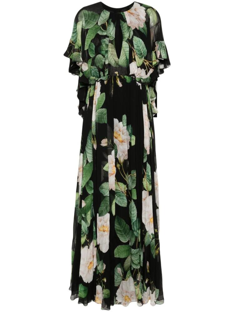 Giambattista Valli floral-print maxi dress - Black Cover