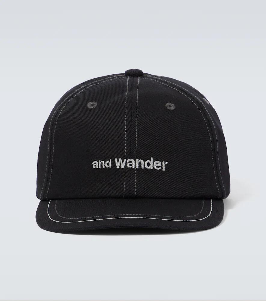 And Wander Logo cotton twill baseball cap Cover