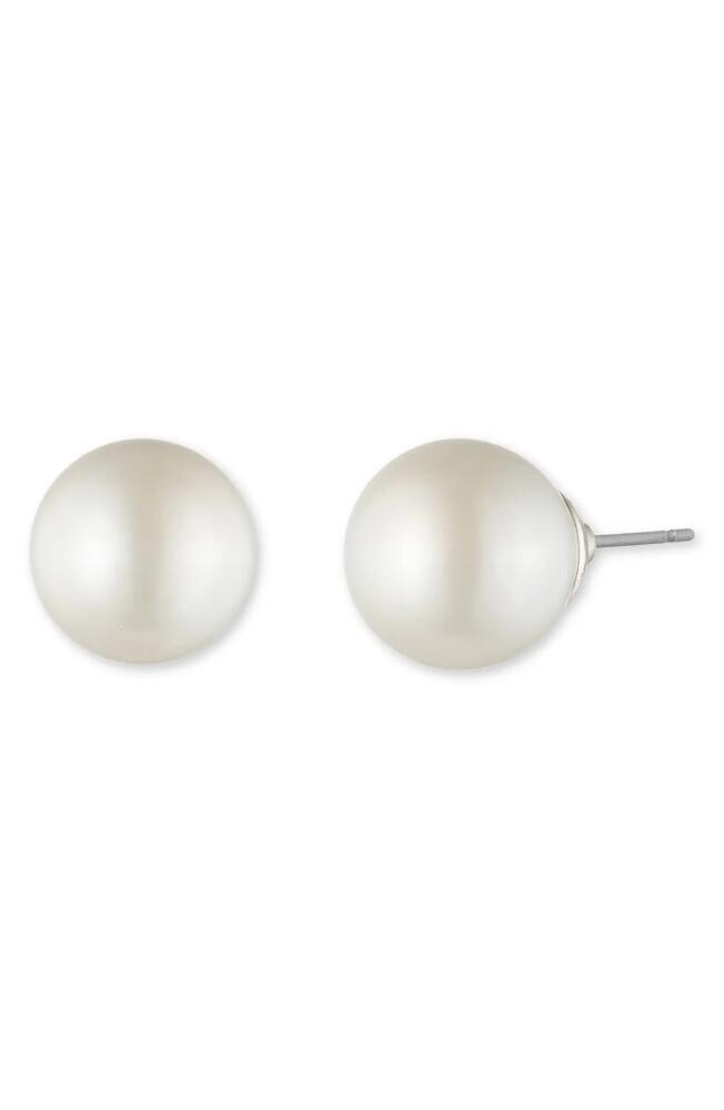 Lauren Ralph Lauren Imitation Pearl Stud Earrings in Silver Cover