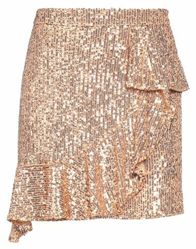 Soallure Woman Mini skirt Apricot Polyester, Elastane Cover