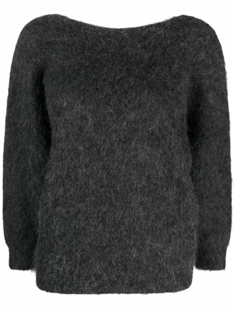 Ba&Sh Fill V-back brushed jumper - Grey Cover