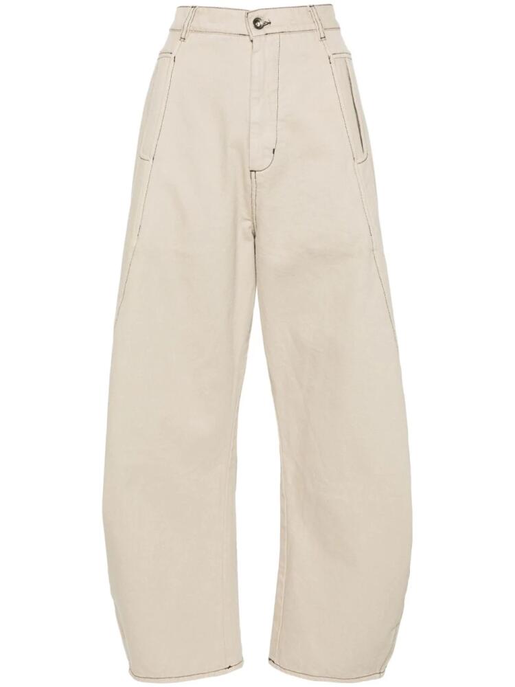 Henrik Vibskov high-waisted wide-leg jeans - Neutrals Cover