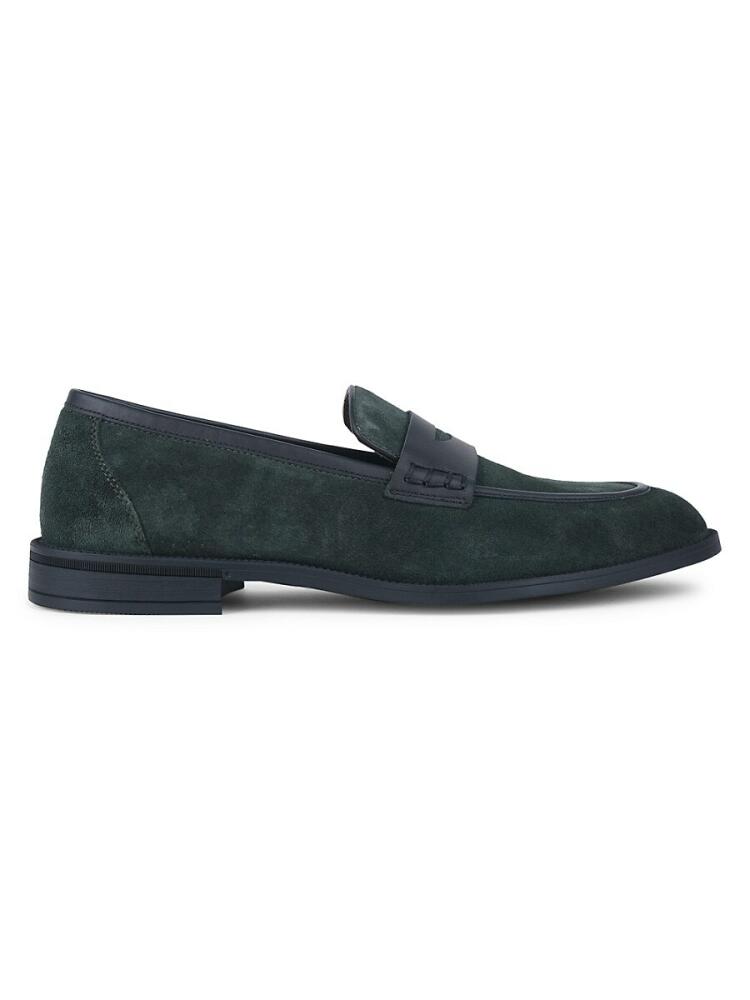 Vellapais Men's Leather Loafers - Dark Green Cover