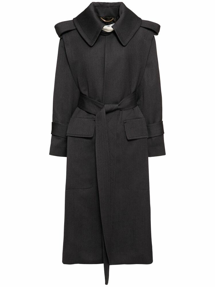 VICTORIA BECKHAM Wool Trench Coat Cover