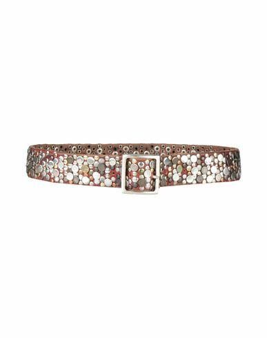 Golden Goose Woman Belt Brown Leather Cover