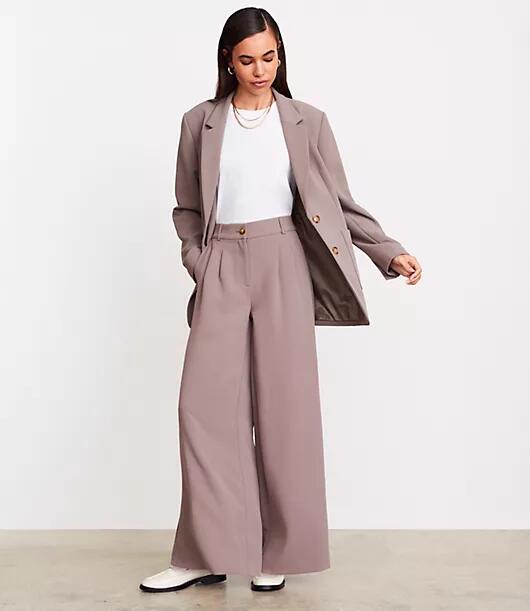 Loft LOFT Versa Crepe Drape Oversized Blazer Cover