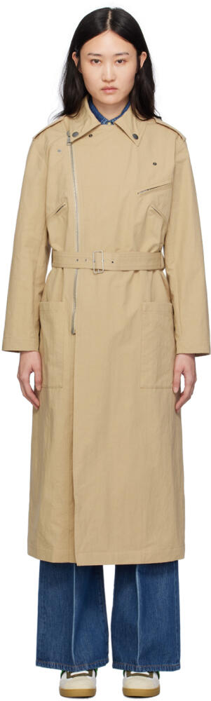 A.P.C. Beige Natacha Ramsay-Levi Edition Madame Recamier Trench Coat Cover