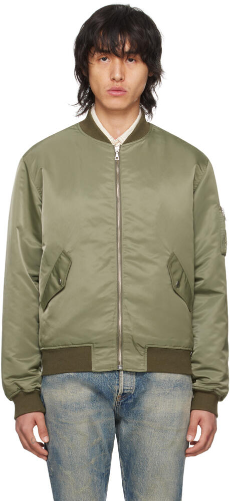 John Elliott Khaki Bogota II Bomber Jacket Cover