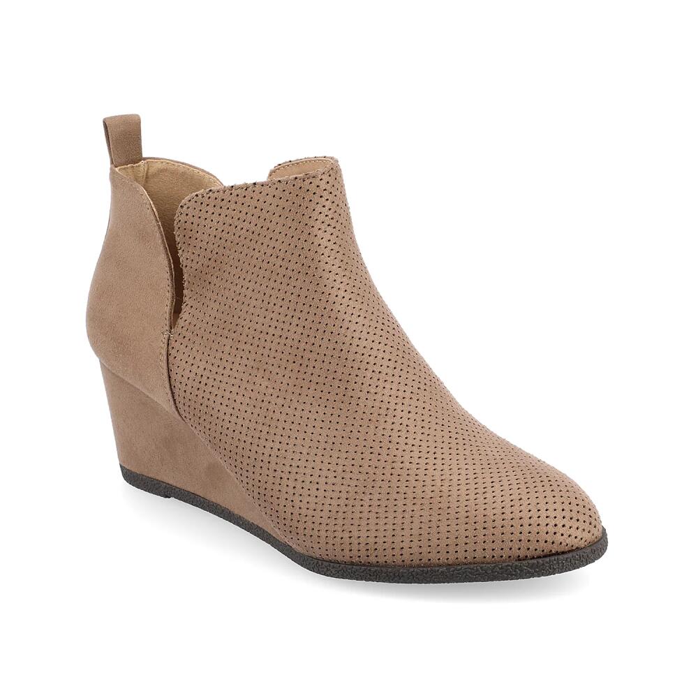 Journee Collection Mylee Wedge Bootie | Women's | Light Brown Cover